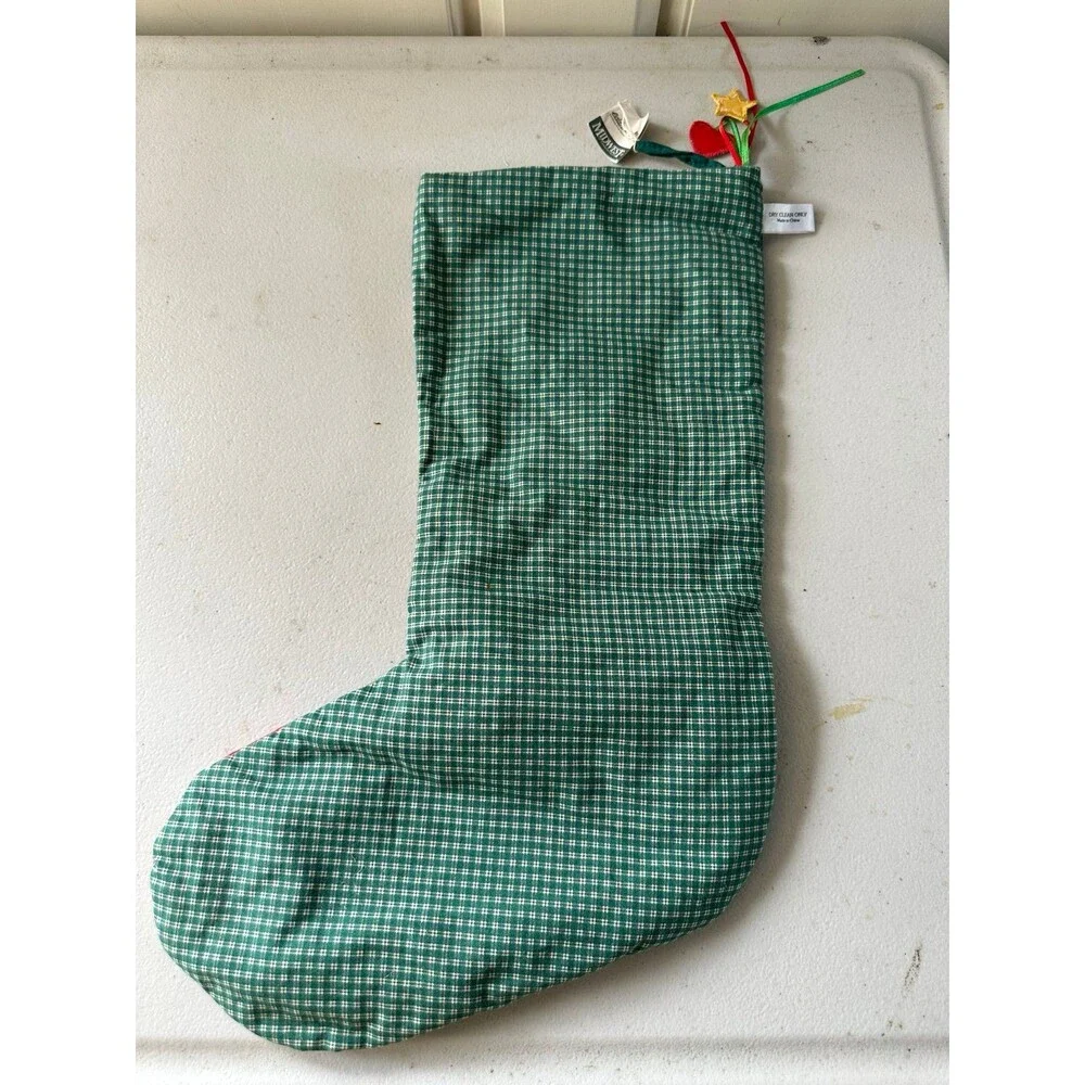 NWT Eddie Walker Midwest Of Cannon Falls Vintage Embroidered Christmas Stocking